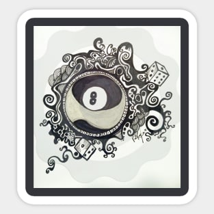 Eight Ball Sticker